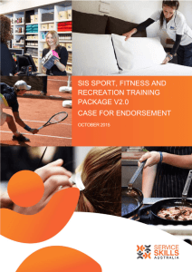 sis sport, fitness and recreation training package v2.0 case for