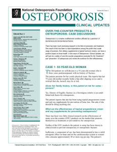 Case Discussions - National Osteoporosis Foundation
