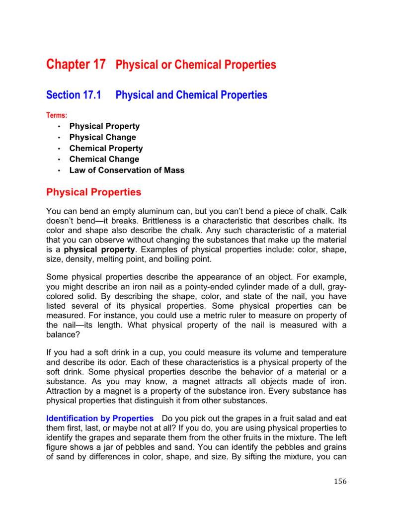 chemical properties of chalk
