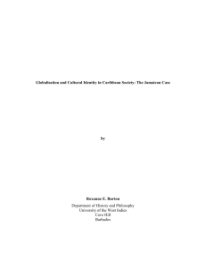 Globalisation and Cultural Identity in Caribbean Society: The