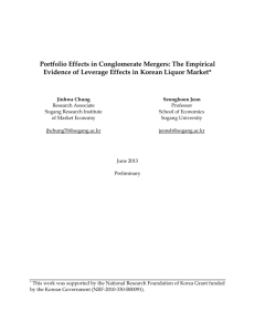Portfolio Effects in Conglomerate Mergers: The Empirical Evidence