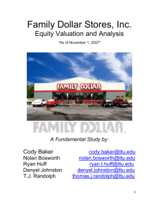 Family Dollar Stores, Inc.
