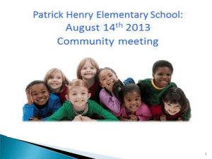 Patrick Henry Project Presentation