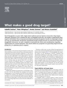What makes a good drug target?