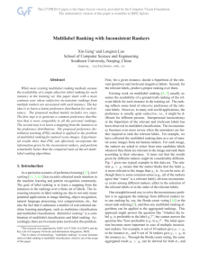 Multilabel Ranking with Inconsistent Rankers