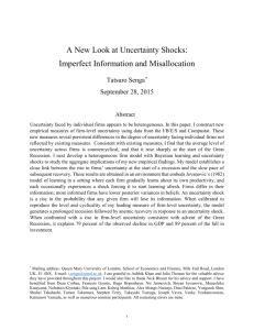 A New Look at Uncertainty Shocks: Imperfect