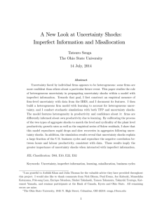 A New Look at Uncertainty Shocks: Imperfect