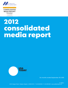 consolidated media report - Alliance for Audited Media