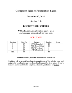 Computer Science Foundation Exam December 12, 2014 Section II