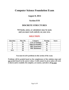 Computer Science Foundation Exam August 8, 2014 Section II B