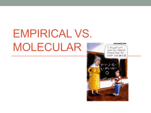 n.Empirical and Molecular Formula Notes 14.15