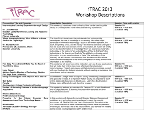 Conference agenda with track - Wichita Area Technical College