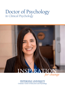 in Clinical Psychology - Graduate School of Education and Psychology