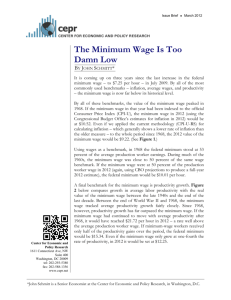 The Minimum Wage Is Too Damn Low