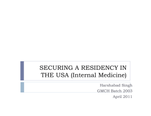 Securing a residency in the US