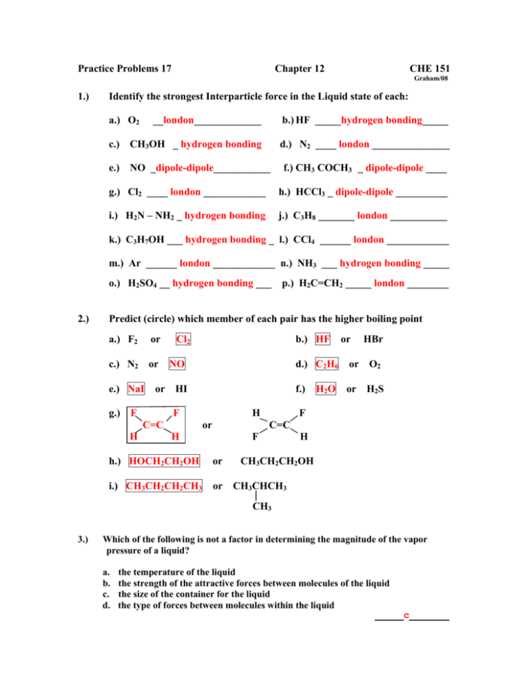 Practice Problems 2