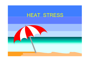 Heat Stress in the Tropical Environment by