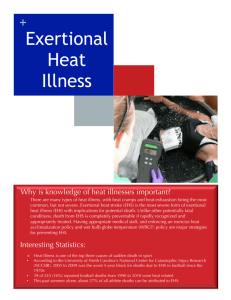 Exertional Heat Illness - National Athletic Trainers' Association