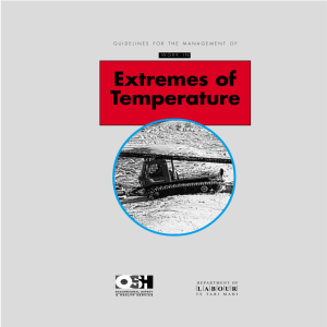 Work in extremes of temperature