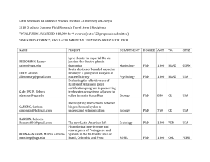 Latin American & Caribbean Studies Institute – University of Georgia