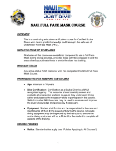 NAUI Full Face Mask Course