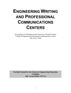 ENGINEERING WRITING AND PROFESSIONAL