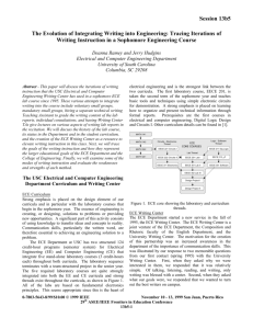 Session 13b5 The Evolution of Integrating Writing into Engineering