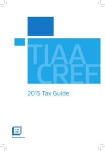2015 Tax Guide - TIAA-CREF