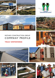 company profile - Motheo Construction Group