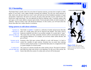23.3 Solubility