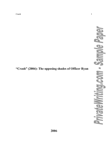 “Crash” (2004): The opposing shades of Officer Ryan