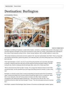 Destination: Burlington