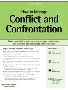 How to Manage Conflict and Confrontation