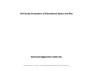 05-Faculty Evaluation of Educational Space and Resources
