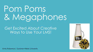 Pom Poms and Megaphones Get Excited about Your LMS