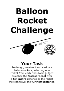 Balloon Rocket Challenge