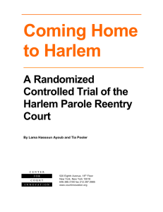Coming Home to Harlem - Center for Court Innovation