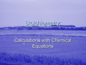 Stoichiometry: