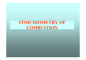 STOICHIOMETRY OF COMBUSTION