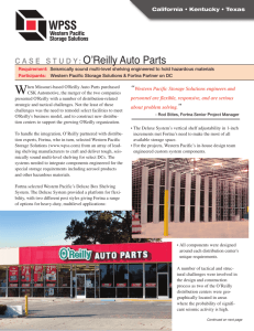 O'Reilly Auto Parts Case Study - Western Pacific Storage Solutions
