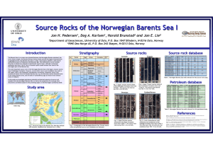 Source Rocks of the Norwegian Barents Sea I