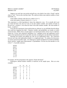 What is a random variable?