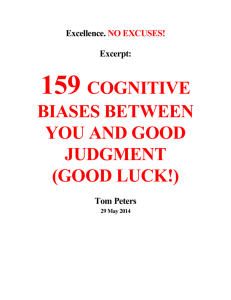 159 cognitive biases between you and good judgment