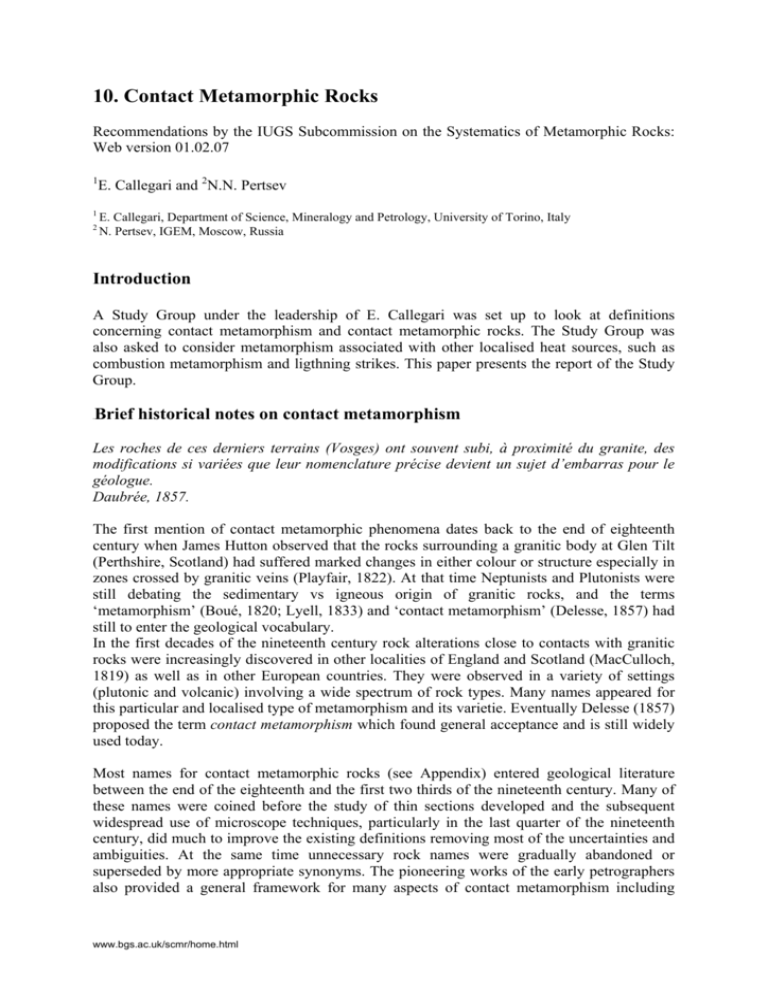 Non foliated rocks picture