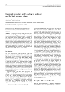 Electronic structure and bonding in antimony and its high pressure