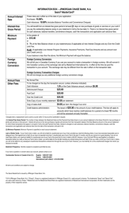 INFORMATION BOX – JPMORGAN CHASE BANK, N.A. Sears