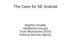 The Case for SE Android