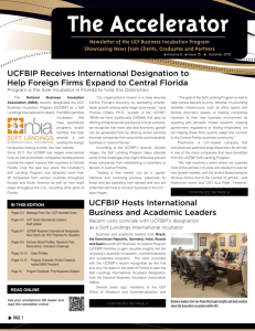 UCFBIP Hosts International Business and Academic Leaders