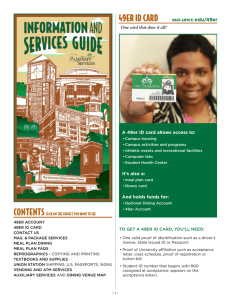 49ER ID CARD - Auxiliary Services