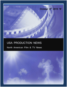 5th October 2015 - USA Production News